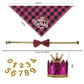 Pet Birthday Party Decoration Set Dog Birthday Bandana Hat Bow Tie Balloons and Happy Birthday Banner Kit