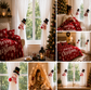 Christmas Flannel Throw Blanket and Snowman Curtain Tieback Set, 150x200cm Thick Fleece Sofa Blanket with 2 Plush Snowman Velcro Curtain Holders for Holiday Home Decor
