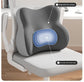 Black Ergonomic Memory Foam Lumbar Support Cushion for Office Chair, Adjustable Lower Back Pillow with Dual Side Support, Orthopedic Back Rest for Desk Chair, Car Seat and Home Office