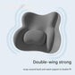 Black Ergonomic Memory Foam Lumbar Support Cushion for Office Chair, Adjustable Lower Back Pillow with Dual Side Support, Orthopedic Back Rest for Desk Chair, Car Seat and Home Office