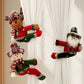 Christmas Snowman Curtain Tiebacks Set of 2, Festive Plush Curtain Holders for Window Drapes, Holiday Home Decor