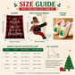 Christmas Home Comfort Set with Flannel Throw Blanket 130x150cm, Plush Indoor Slippers AU 6-7 and Snowman Curtain Tiebacks Set of 2, Festive Holiday Gift Bundle