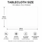 Christmas Waterproof Tablecloth (Christmas Collection Edition)140 x 180cm Festive Holiday Dining Table Cover Oil-Resistant Wipe Clean Christmas Home Decoration