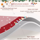 Christmas Waterproof Tablecloth (Reindeer Design) 140 x 200cm — Red festive dining tablecloth; oil-resistant and reusable; home décor that creates a holiday atmosphere.