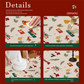 Christmas Waterproof Tablecloth (Christmas Collection Edition)140 x 140cm Festive Holiday Dining Table Cover Oil-Resistant Wipe Clean Christmas Home Decoration