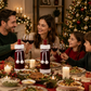 2 Pack Red Christmas Velvet Wine Bottle Covers with Faux Fur Trim Reusable Wine Bottle Gift Bags for Holiday Table Decor and Christmas Party Decorations