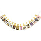 30th Birthday Photo Banner Garland, Gold Happy Birthday Photo Display Banner, DIY Party Backdrop Decoration