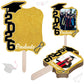 Graduate Photo Frame Fan Prop for Graduation Party (12pcs Green), Personalized 4x6 Inch Photo Holder, Senior Photo Party Decor