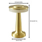 Bronze Rechargeable UFO Table Lamp Touch Control LED Bedside Night Light, Cordless Mushroom Desk Lamp for Bedroom Living Room Restaurant Bar Camping