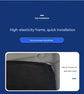 Car windshield sun visor, 55.1 x 27.6 inches, foldable windshield sun visor, UV protection, heat insulation, titanium silver sun visor cover.