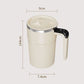 Green Electric Self Stirring Mug with Temperature Display Type-C Rechargeable Insulated Coffee Mixing Cup Portable Magnetic Stirring Mug for Coffee Milk Protein Shake Home Office Use