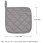 4 Pack Heat Resistant Pot Holders - Black Cotton Silver Coated Quilted Kitchen Heat Pads Non Slip Oven Mats 18x18cm Baking Cooking Microwave Use Durable Thermal Protection