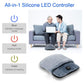 USB Heated Foot Warmer Electric Foot Heating and Vibration Massage Plush USB Powered Winter Foot Comfort Cushion for Home Office Car Travel Portable Warm Relaxation Support