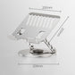 360 Degree Rotatable Laptop Stand Adjustable Aluminium Ergonomic Notebook Holder Small Size 20x20cm Height Angle Adjustable Desktop Cooling Riser for Office Home Study Workspace