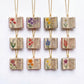 Vintage-style book necklace with August birthday flowers, a luxurious gold-plated bronze exquisite floral pendant gift