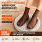 Beige USB Heated Foot Massager Foot Warmer Mat Electric Foot Heating Pad with Vibration Modes 3 Heat Levels 45C 50C 55C for Home Office Winter Comfort Portable Compact Design