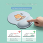 Ergonomic Gel Wrist Support Mouse Pad Cat pattern (I&