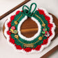 Christmas Pet Collar（White frayed edges） Knitted Festive Dog Cat Collar Red Green Adjustable Soft Lightweight Holiday Pet Accessories for Small Dogs and Cats  Party Wear