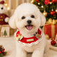 Christmas Pet Collar（Bell-shaped deer） Knitted Festive Dog Cat Collar Red Green Adjustable Soft Lightweight Holiday Pet Accessories for Small Dogs and Cats  Party Wear