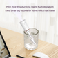 White 2 in 1 Portable Facial Mist Humidifier Nano Mist Sprayer Hydration Device USB Rechargeable Skin Moisturising Sprayer for Home Office Travel Beauty Skincare