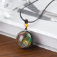 Orgone Energy Pendant Necklace Handmade Crystal Resin Necklace Adjustable Cord Spiritual Jewelry Gift for Men Women