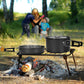 11PCS Green Camping Cookware Set – Lightweight Aluminium Camping Pots, Frying Pan, Kettle & Stainless Steel Cutlery, Portable Non-Stick Outdoor Cooking Set for 2-3 Person Camping, Hiking, Backpacking & Picnic