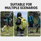 Yellow Outdoor Hiking Backpack - Lightweight Nylon Travel Daypack with Multi Pocket Storage, Water Resistant Design, Breathable Back Support for Trekking Camping Cycling Adventures