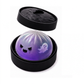 (Purple Ghost Buns) Halloween Slow-Rebound Soft Mini Bread Toy, 8.5cm, Stress-Relieving Squeeze Toy, Soft Food-Shaped Sensory Decompression Toy, with Storage Basket, Suitable for Teenagers and Adults, Party Gift