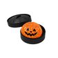 (Orange pumpkin buns) Halloween Slow-Rebound Soft Mini Bread Toy, 8.5cm, Stress-Relieving Squeeze Toy, Soft Food-Shaped Sensory Decompression Toy, with Storage Basket, Suitable for Teenagers and Adults, Party Gift