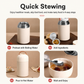 Red 1050ml Thermal Food Jar with Spoon Portable Insulated Lunch Container Vacuum Soup Cup Leakproof Food Flask for Office Travel Camping Stew Rice Porridge Meal Prep
