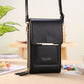 Black Touch Screen Phone Wallet Crossbody Bag for Women Vertical PU Leather Purse with Card Holder Zipper Pocket Adjustable Strap for Travel Shopping Everyday Use