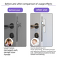 Clear Silicone Door Handle Bumper Strips 4 Pack Long Strip Self Adhesive Anti Collision Pads for Doors Cabinets Refrigerators 60 x 10 x 3 mm
