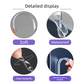 Clear Silicone Door Handle Bumper Strips 4 Pack Long Strip Self Adhesive Anti Collision Pads for Doors Cabinets Refrigerators 60 x 10 x 3 mm