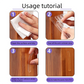 Clear Silicone Door Handle Bumper Strips 4 Pack Long Strip Self Adhesive Anti Collision Pads for Doors Cabinets Refrigerators 60 x 10 x 3 mm