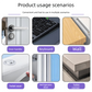 Clear Silicone Door Handle Bumper Strips 4 Pack Long Strip Self Adhesive Anti Collision Pads for Doors Cabinets Refrigerators 60 x 10 x 3 mm