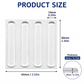 Clear Silicone Door Handle Bumper Strips 4 Pack Long Strip Self Adhesive Anti Collision Pads for Doors Cabinets Refrigerators 60 x 10 x 3 mm