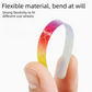 Rainbow Reflective Wheel Stickers - 20 Piece Long Strip Sticker Sheet for Bicycle Bike Rim Decoration, Motorcycle and E-Bike Accessories
