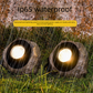 Solar Rock Garden Light - Outdoor LED Landscape Light with Solar Panel, Waterproof Stone Effect Lamp