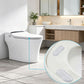 5 Piece Toilet Seat Self Adhesive Bumpers Set - Discreet Clear PU Mute Antislip Gasket, Washable & Reusable, Noise Reduction and Impact Absorption