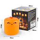 360°Beam Hanging Pumpkin Lantern with Double-Sided Spooky Expressions and Telescopic Pull-to-Open Design, Portable Rechargeable Halloween Light, Dimmable Warm LED Party Decor