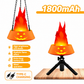 Style-1 LED Halloween Pumpkin Lantern and Simulated Silk Flame Blowing Light with Adjustable Stand and Hanging Chain, Rechargeable Atmosphere Lamp for Party Bar Camping and Home Use