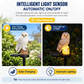 Brown Resin Owl Solar Powered Garden Stake Light - Outdoor Decorative LED Landscape Pathway Night Light