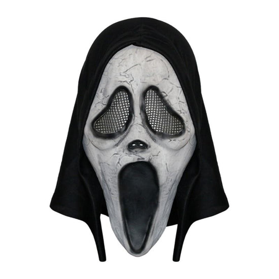 Scream Ghost Face Mask - Halloween Cosplay Latex Hood Mask for Horror Parties, Masquerades and Haunted Houses (Style 6)