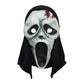 Scream Ghost Face Mask - Halloween Cosplay Latex Hood Mask for Horror Parties, Masquerades and Haunted Houses (Style 7)