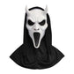 Scream Ghost Face Mask - Halloween Cosplay Latex Hood Mask for Horror Parties, Masquerades and Haunted Houses (Style 9)