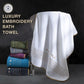 8-Piece Green Luxury Coral Fleece Bath Towel Set - Gold Star Embroidery Ultra Absorbent Soft Plush Towels for Hotel Spa & Bathroom