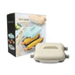 Beige Dual Grid Microwave Corn Cooker (Boxed) - Food Grade Corn Steamer with Lid and 4 Corn Holders, Quick Kitchen Cooking Container for Corn on the Cob