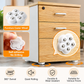 12-Piece Self Adhesive Mini Caster Wheels Set (3 Color x 4 Pack) - 360 Degree Ball Transfer Rollers with 6 Steel Balls, No Drill Furniture Wheels for Storage Boxes and Bins