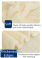 200 x 230cm White Pineapple Grid Plush Sofa Blanket - Soft Thick Flannel Jacquard Throw, Fade Resistent & Machine Washable, Lightweight Travel and Spring Summer Bedding