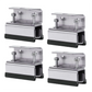 4 Pack Stainless Steel Solar Panel Mounting Brackets (Style A) - Heavy Duty Solar Panel Z-Brackets, Rustproof & Anti-Vibration Stable Fixing Mounts for RV Boat Camper Roof